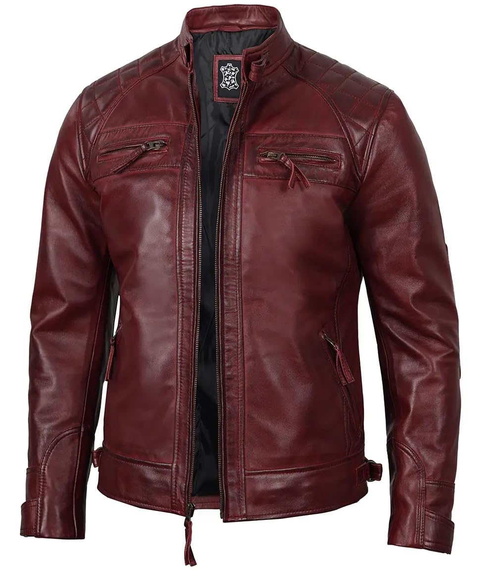 Diamond Quilted Lambskin Cafe Racer
