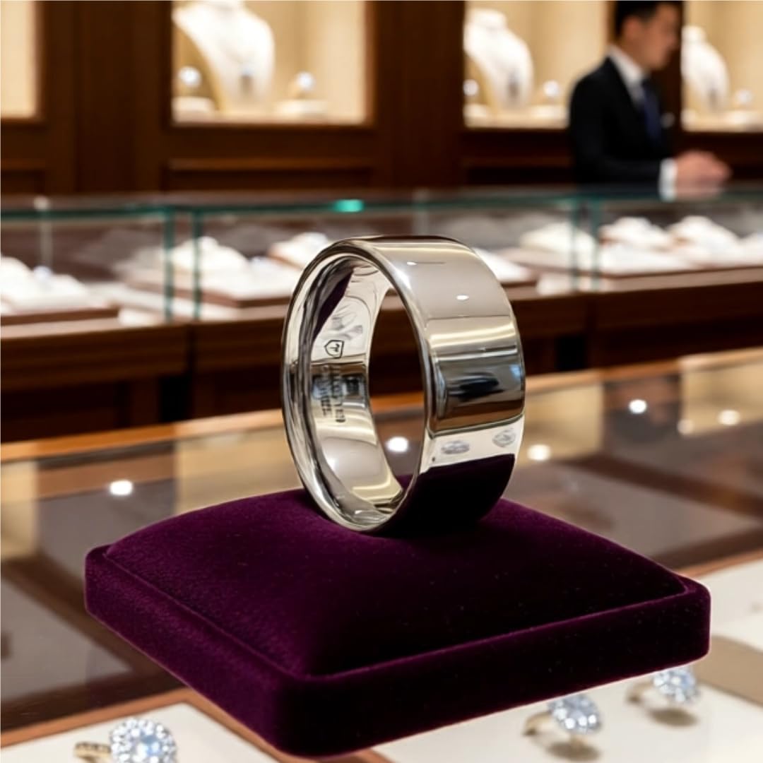 Anillo de boda plano de carburo de tungsteno para hombre, ajuste cómodo pulido, 2 mm, 4 mm, 6 mm, 7 mm, 8 mm, 10 mm, 12 mm de ancho. Nombre del estilo: SPARTAN, metal, no conocido