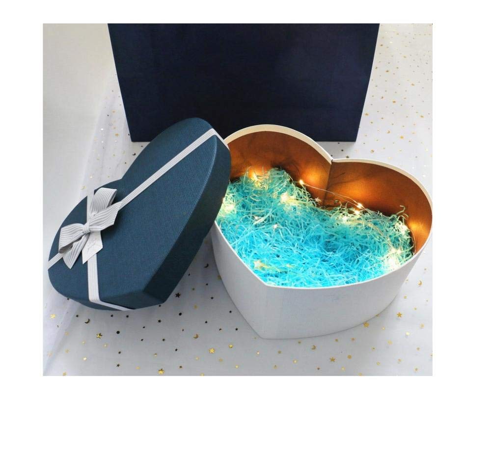 Textured Linen Love Gift Box, Oversized Heart-Shaped Gift Box, Exquisite Love Gift Box@30 * 22 * 14cm_A2