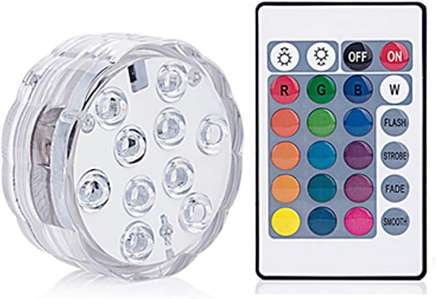 水中ライト LED リモコン RGB ダイビング ライト 電池式 水中 ナイトライト 屋外 花瓶 ボウル ガーデン クリスマス パー