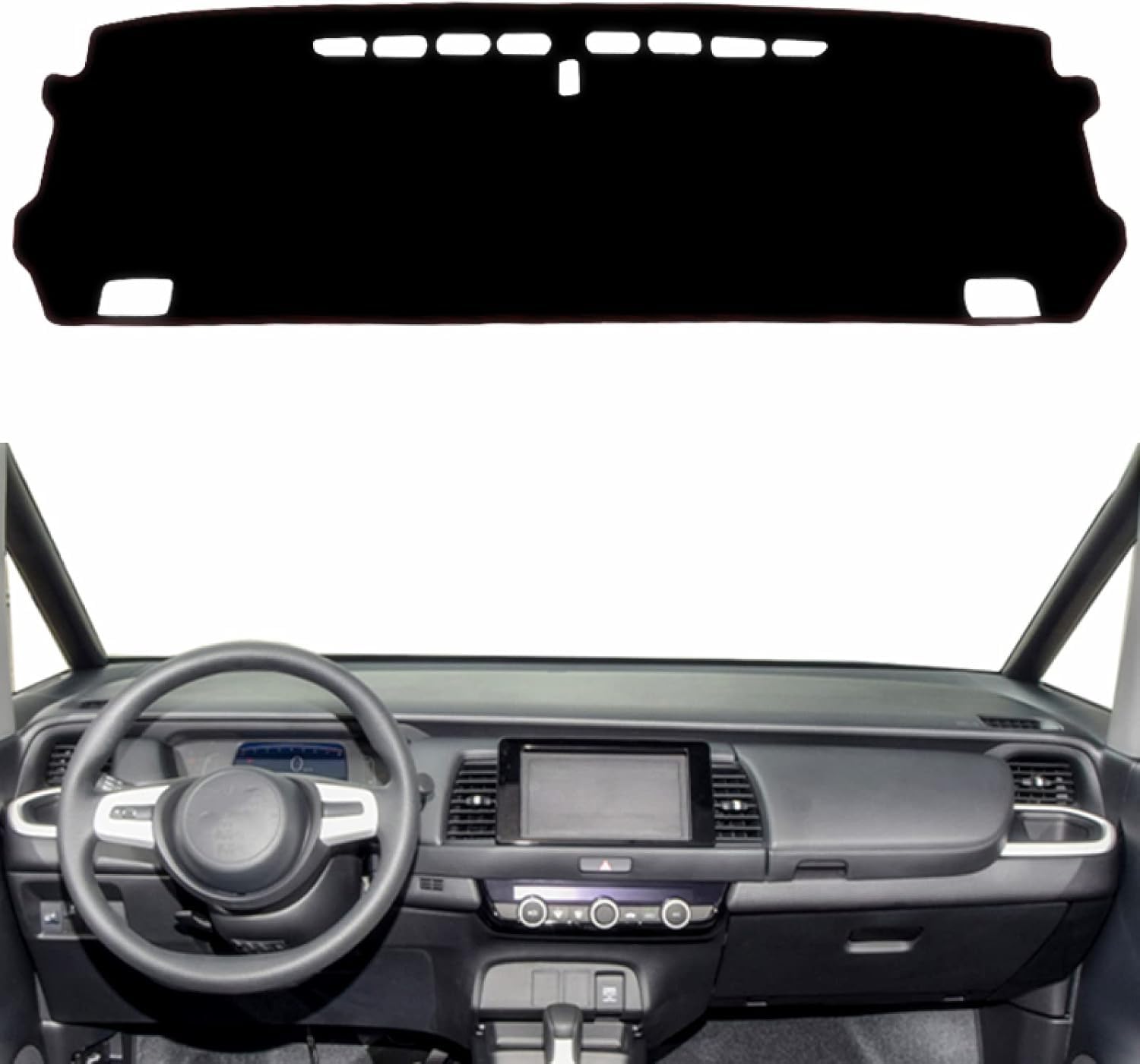 DdaiXQ Car Dashboard Mat For Fit Jazz 2020 2021 2022, Anti Slip Anti Glare Dustproof Dashboard Cover Pad Protector Dash Cover Sunshade Dashmat