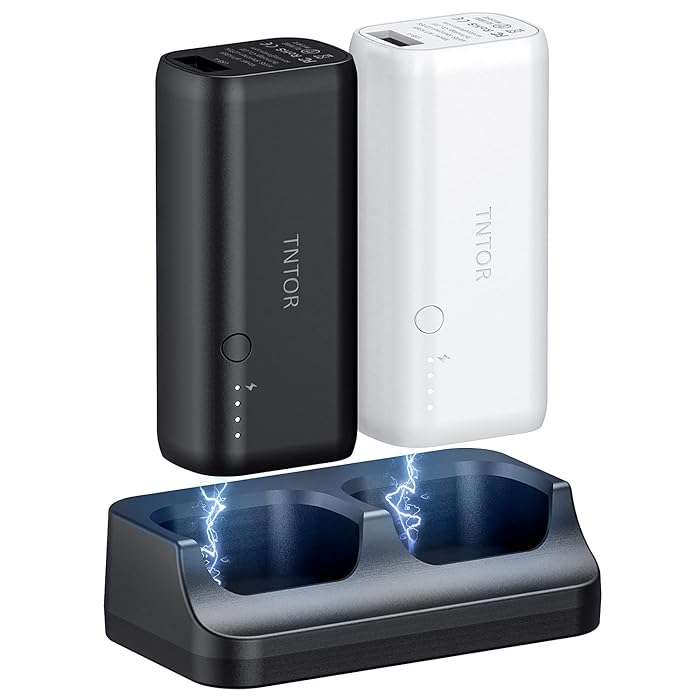 Buy TNTOR 10000mAh USB C Power Bank, (2 Pack 5000mAh) The Smallest