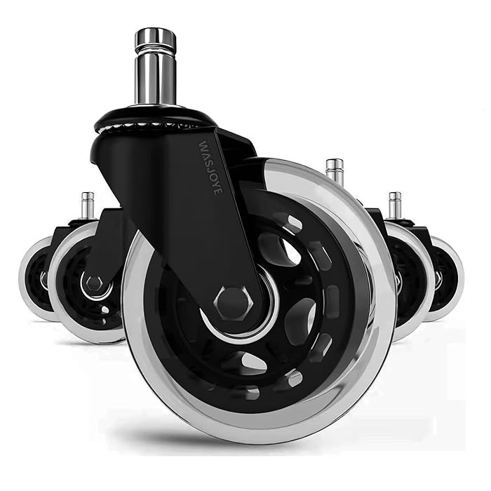 Buy Chair Wheels for IKEA Chairs, WASJOYE Heavy Duty 10mm Rolling IKEA