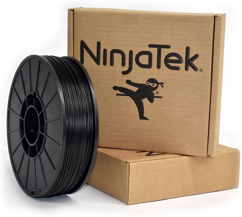 NinjaTek - 3DCH0117510 3DCH01117510 Cheetah TPU Filament, 1.75mm, TPE, 1kg Midnight (Black) (Pack of 1)