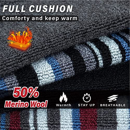 Ski Socks 50% Merino Wool Thermal Knee High Winter Snowboard Sport Socks Men Women3