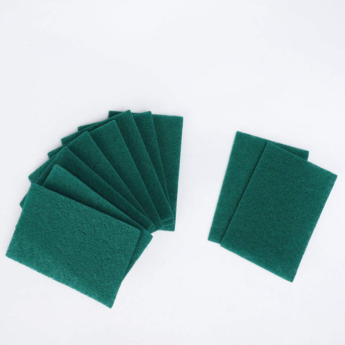 sourcing map 50uds Estropajo Estropajo Anti-Arañazos Estropajo Esponja Estropajo Almohadillas 6"X4" para Estropajo Cocina, Lavavajillas, Verde 1