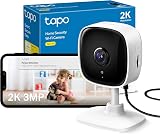 Tapo C110 Caméra de Surveillance WiFi intérieure 2K 3MP, Audio bidirectionnel, détection de Mouvement, Alarme sonore et Lumineuse, Vision Nocturne, Compatible avec Alexa, Google Assistant - 1