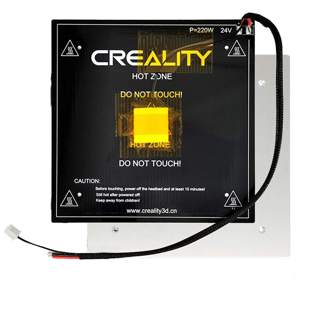 Ender 3 Plateau chauffant avec câble 24 V 220 W compatible avec Creality Ender 3, Ender 3 Neo, Ender 3 Pro, Ender 3 V2, Ender 3 V2 Neo, Voxelab Aquila X2 Imprimante 3D
