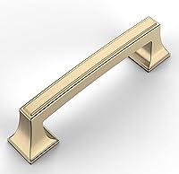 Vista 20 de Amerdeco ZH0010 - Paquete de 10 tiradores de gabinete negro mate de 3-3/4 pulgadas (3.780 in) con agujero central para gabinetes, manijas