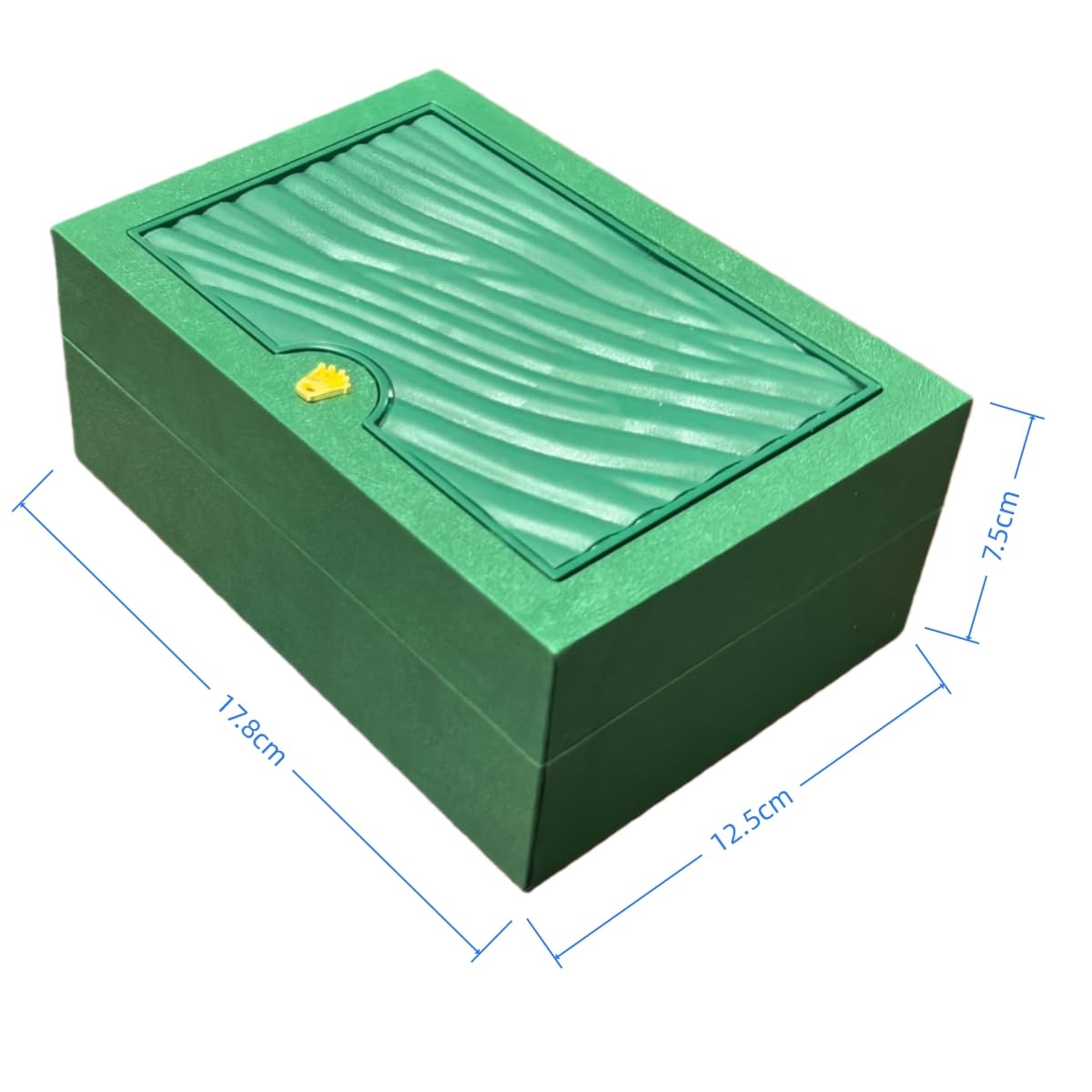 Uhrenbox Behälter Einzelkasten Grün Holz Aufbewahrung Schutz Organizer Display für Rolex Sky-Dweller