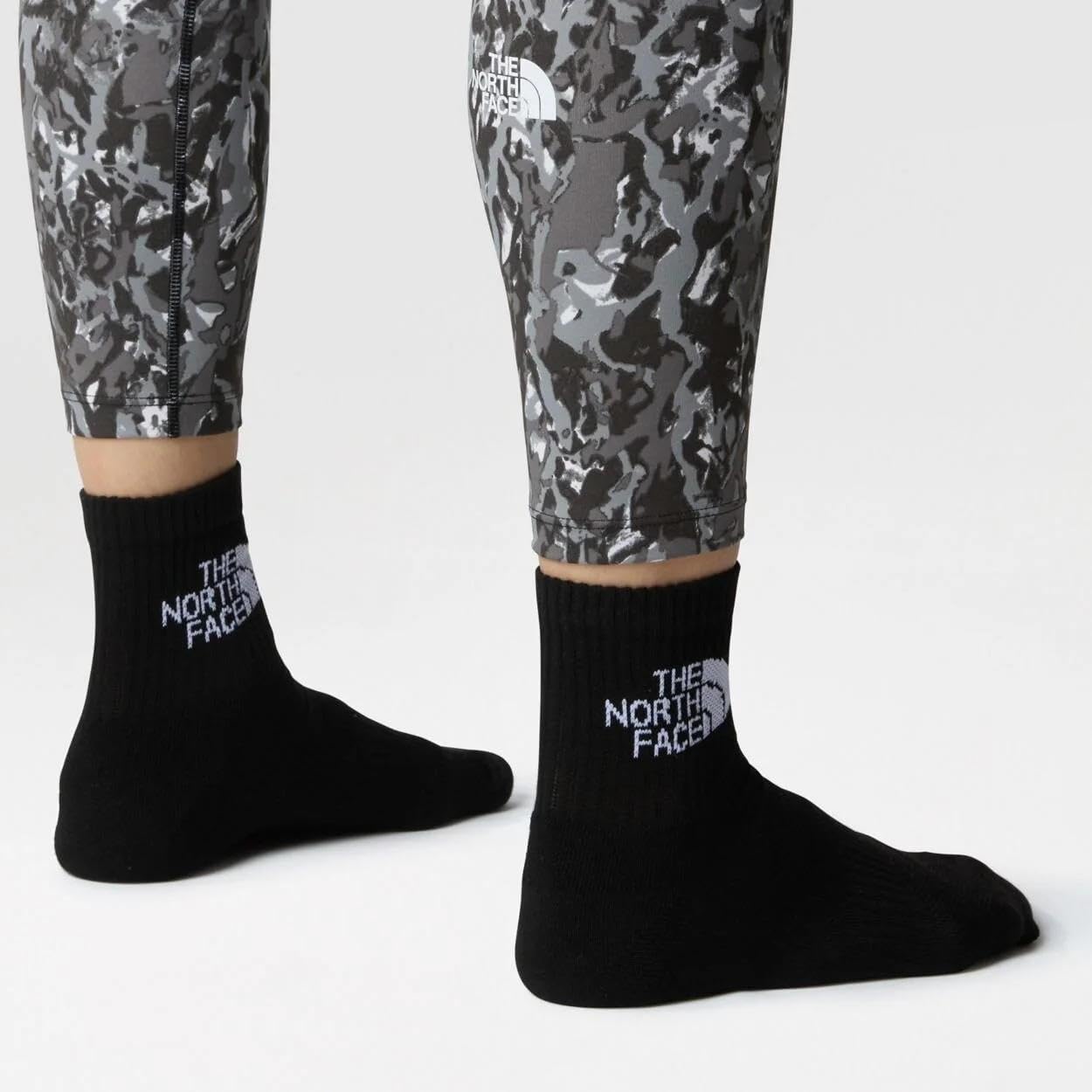 THE NORTH FACE Multisport Cush Quarter Sock | 3-pack, Breathable Athletic Socks for Men & Women, Light Cushion & Ribbed Cuff
