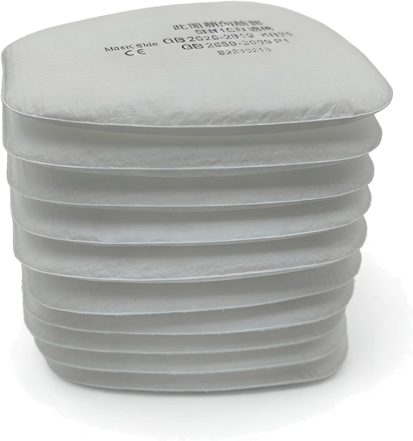HUWEIJIA 5N11 5P71 Particulate Replacement Filter Cotton for 3m 6000/6200/7502/6800/7501/FF402 Half Full Face Gas Respirator,Anti Particles Replaced of Formaldehyde Spray Paint Chemical Mask White