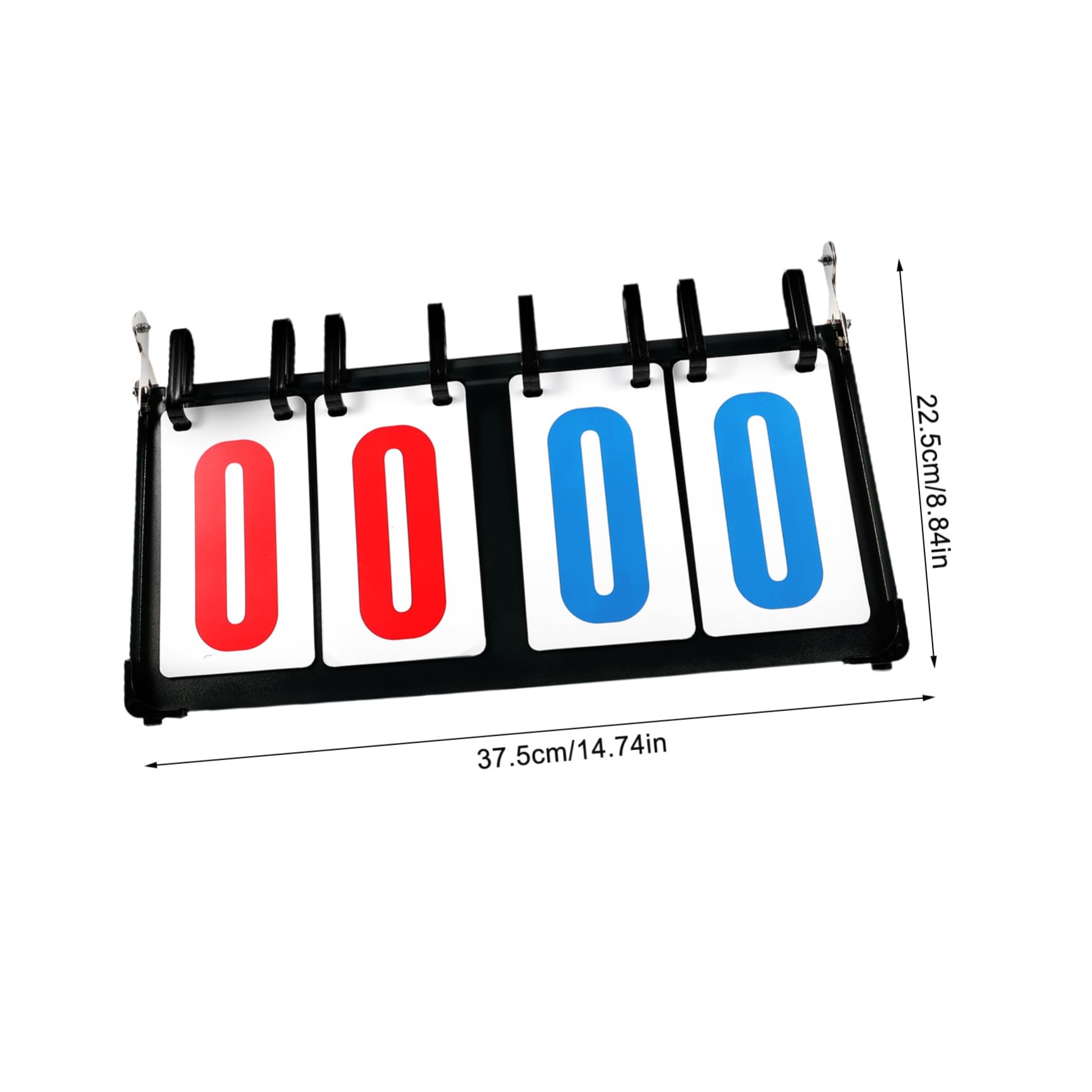 VANZACK Flip Scoreboard for Sports Durable Multi Function Scorekeeper for Basketball Soccer Tennis More Easy to Use Numbers for Games Competitions