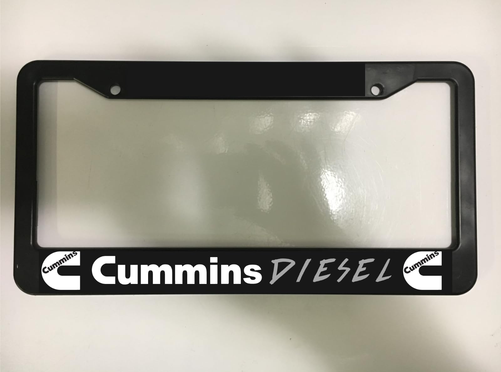 Holder for License Plate License Plate Holder for Cummins Diesel Turbo Truck Off Road 4x4 Mudding Dually Power License Plate Frame MOD-GT911-615
