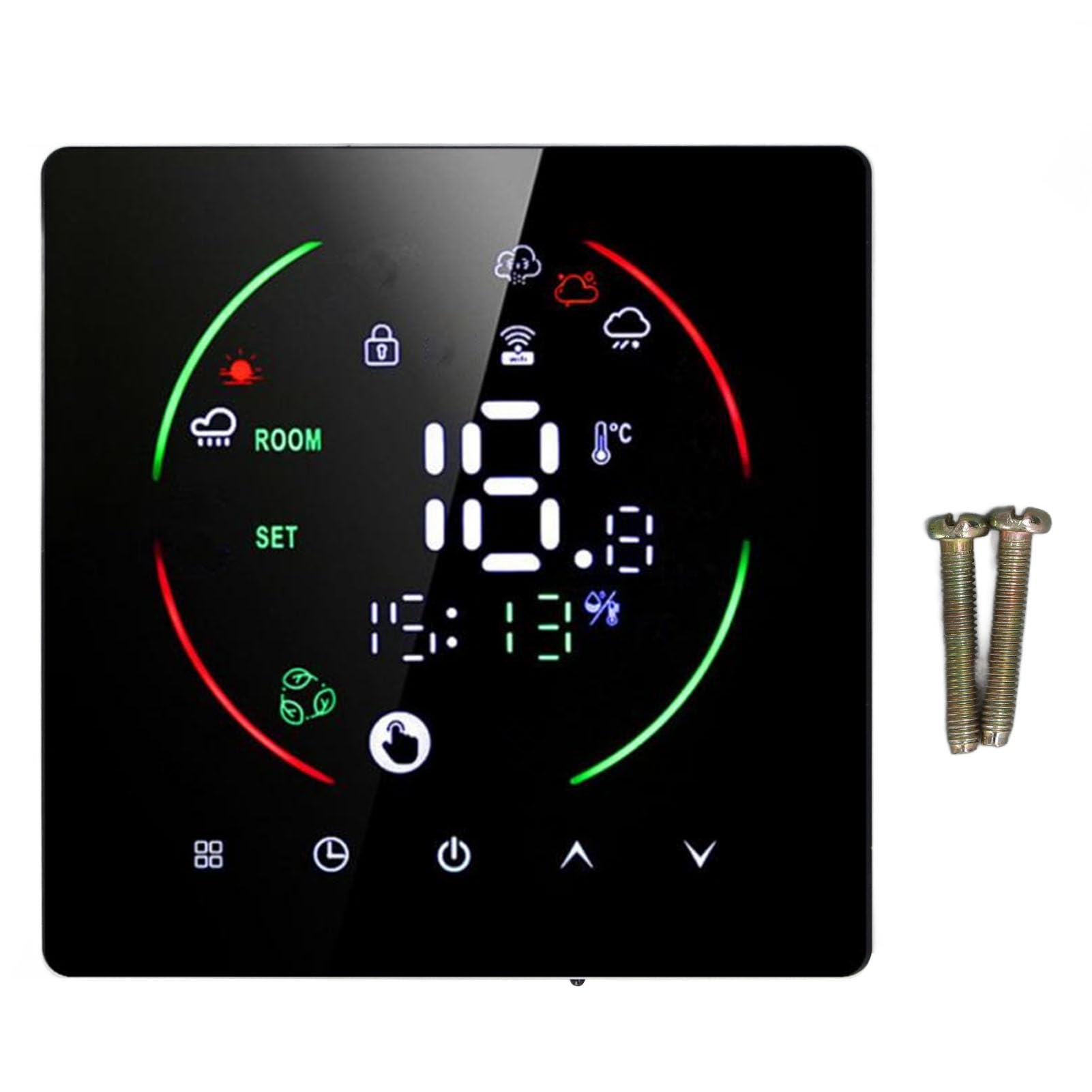 CHICIRIS Termostat Inteligentny z Pilotem i Timerem, Sterowanie Zdalne,