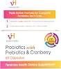 vH essentials Probiotics with Prebiotics and Cranberry Feminine Health Supplement