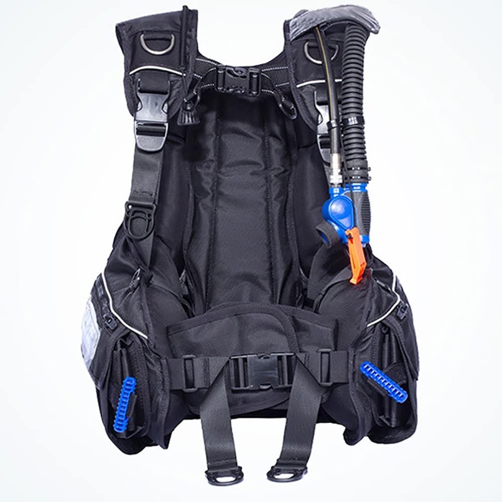 BUTXET BCD Diving Buoyancy Compensator with Quick-Release Weight Integrated Pocket, Front Adjustable BCD Wetsuit Vest, Travel-Friendly (Size : M)