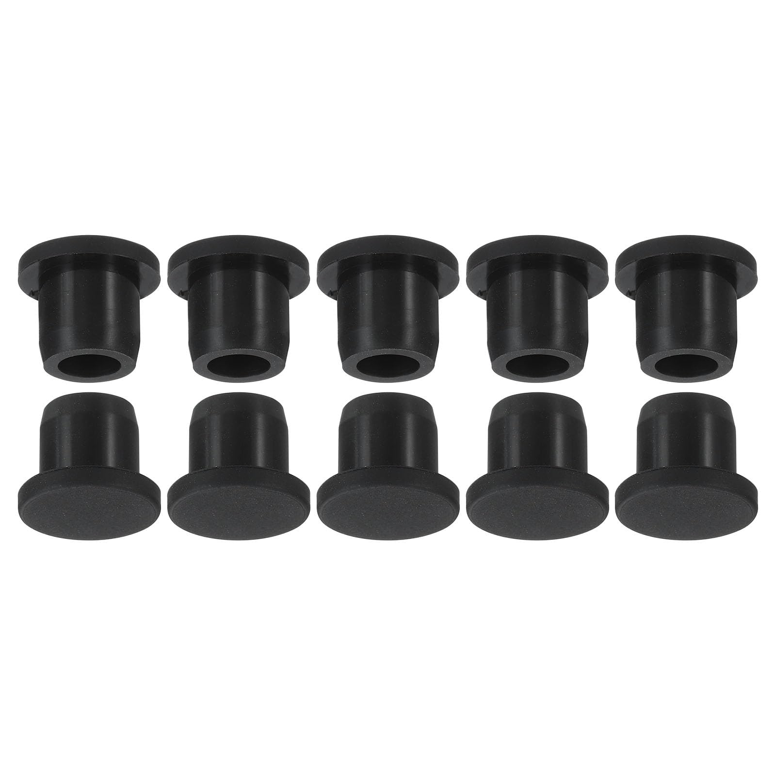 TOP-VIGOR 10Pcs Silicone Hole Plugs, 11mm Diameter Hole Stoppers