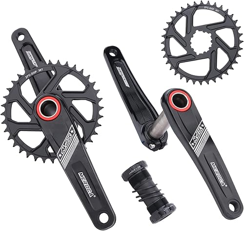 MEROCA Mountain Bike Crank Hollow one-Piece Crankset CNC GXP Direct Mount Crankset 36T Suitable for 9101112 Speed
