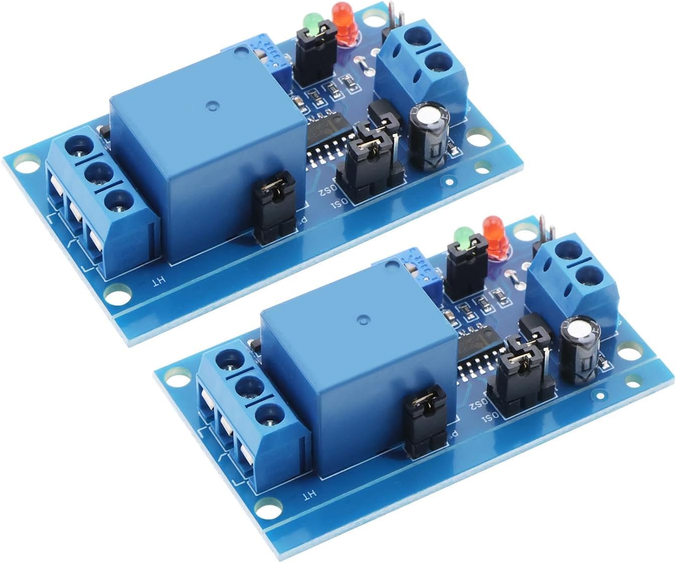 The Lord of the Tools 2pcs DC 12V Delay Adjustable Timer Relay Delay Turn off Switch Module with Timer Compatible with A-rduino for Automotive