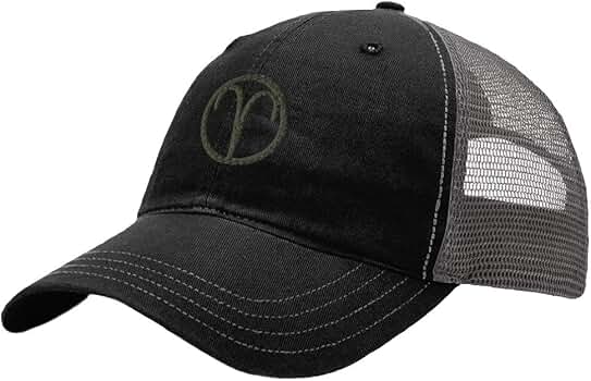 Speedy Pros Baseball Cap Aries Embroidery Cotton Soft Mesh Cap