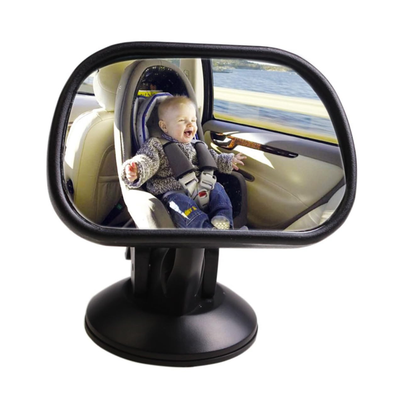 VICASKY Mirror for Car Rearview Mirror Cup Wide Angle No Distortion Easy to Install for Car Seats