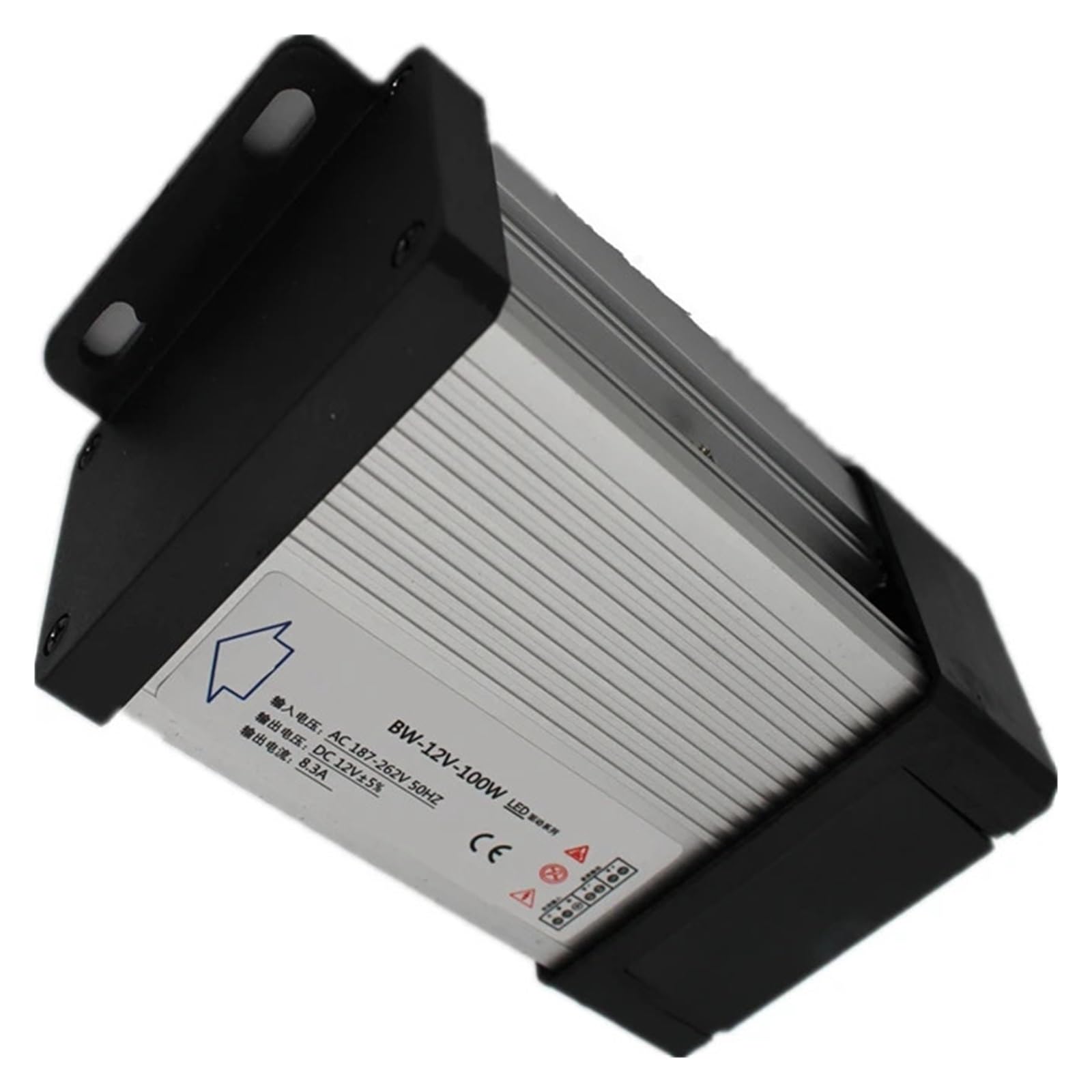 Alimentatore LED ad alta potenza da 1 pezzo 100 W Alimentatore driver LED antipioggia 100-240 V DC 12 V 8A Driver LED trasformatore singolo buona vendita
