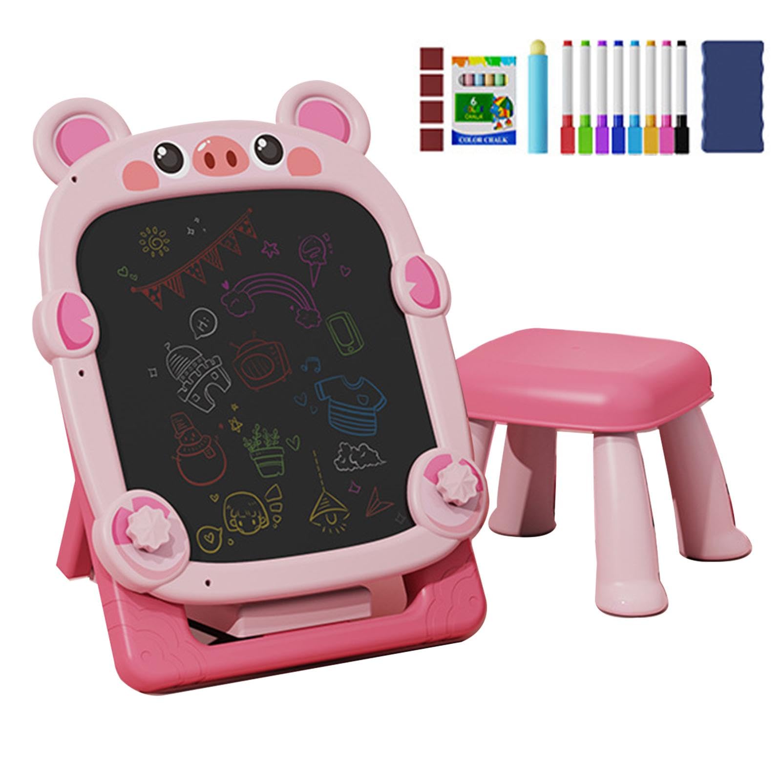 Cavalletto Artistico Per Bambini Cavalletto Magnetico Lavagna E Bianca | Cavalletto Artistico In Piedi Per Bambini Cavalletto Artistico Giocattolo per Bambini e Bambine Piccoli