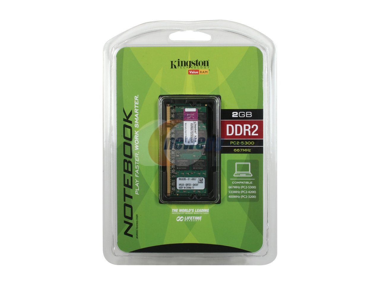 Kingston ValueRAM 2 GB 667MHz DDR2 Non-ECC CL5 SODIMM Notebook