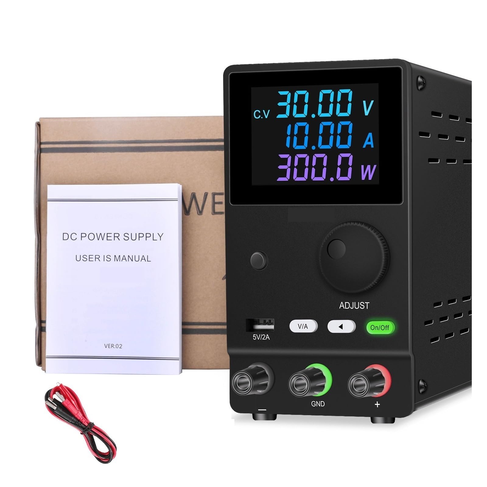 USB DC Lab Zasilacz Regulowany interfejs Opcjonalne oprogramowanie PC Laboratoryjny stabilizowany regulator napięcia Precyzyjny Wydajny Stabilne Napięcie Wyjściowe(SPPS-A 30V10A-RS232)