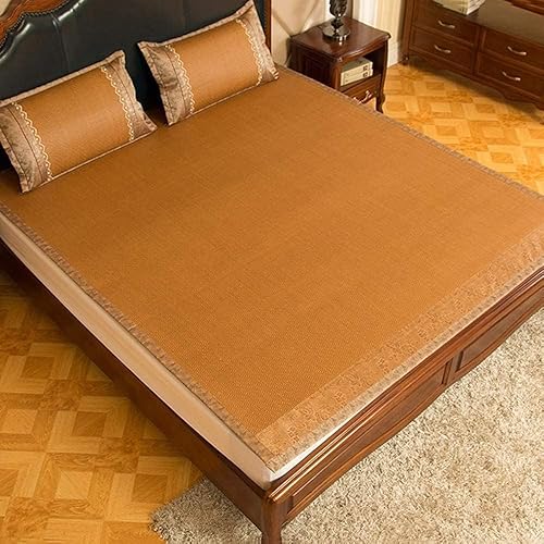 Miniatura 3 de Foldable Bamboo Summer Bed Mat for Cool and Comfortable Sleeping - Breathable, Absorbent, and Durable - Improve Sleep with a Bamboo Mattress Topper