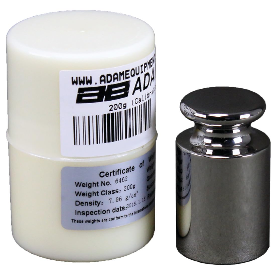 Adam equipo acero inoxidable Peso de calibración, ASTM clase, ASTM Class 1, 200g, 1