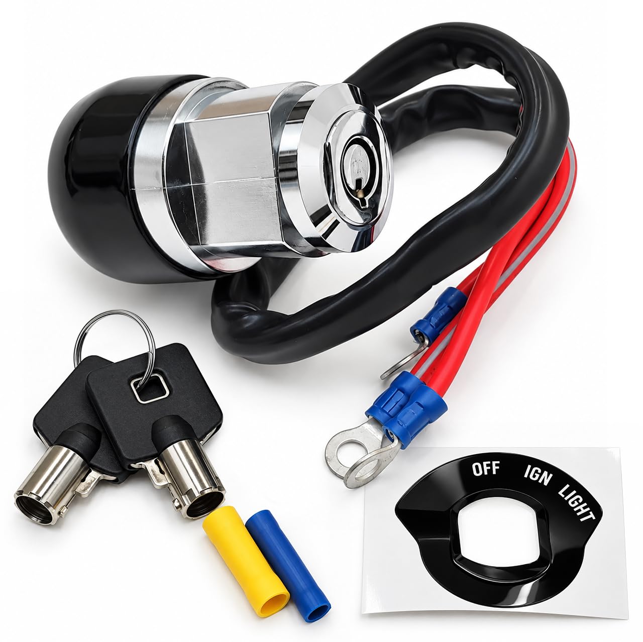 Amazon.com: Ignition Switch, Chrome for Harley Sportster XL, Dyna