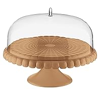 Guzzini - Tiffany, Alzata Torte con Campana - Terracotta