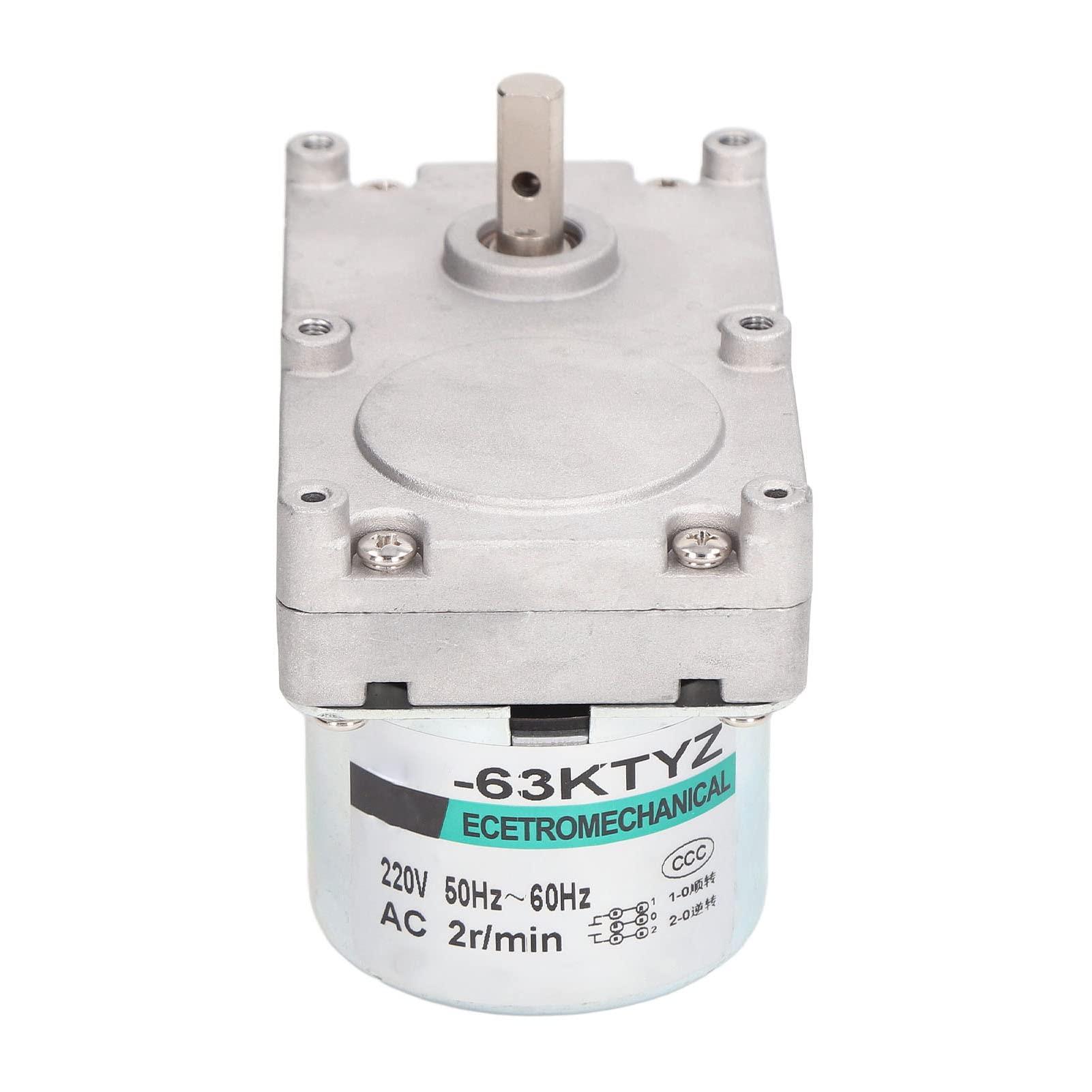 Fockety Sinfín de alimentación del Motor, 20W AC220V sinfín Motor de Repuesto para Estufas de pellets, Compatible con PHC90 Cast, PP60, PP60 RF, PP70, PP130, PP130 B, P130 RF, PPC90, TSC90 (2r/min)