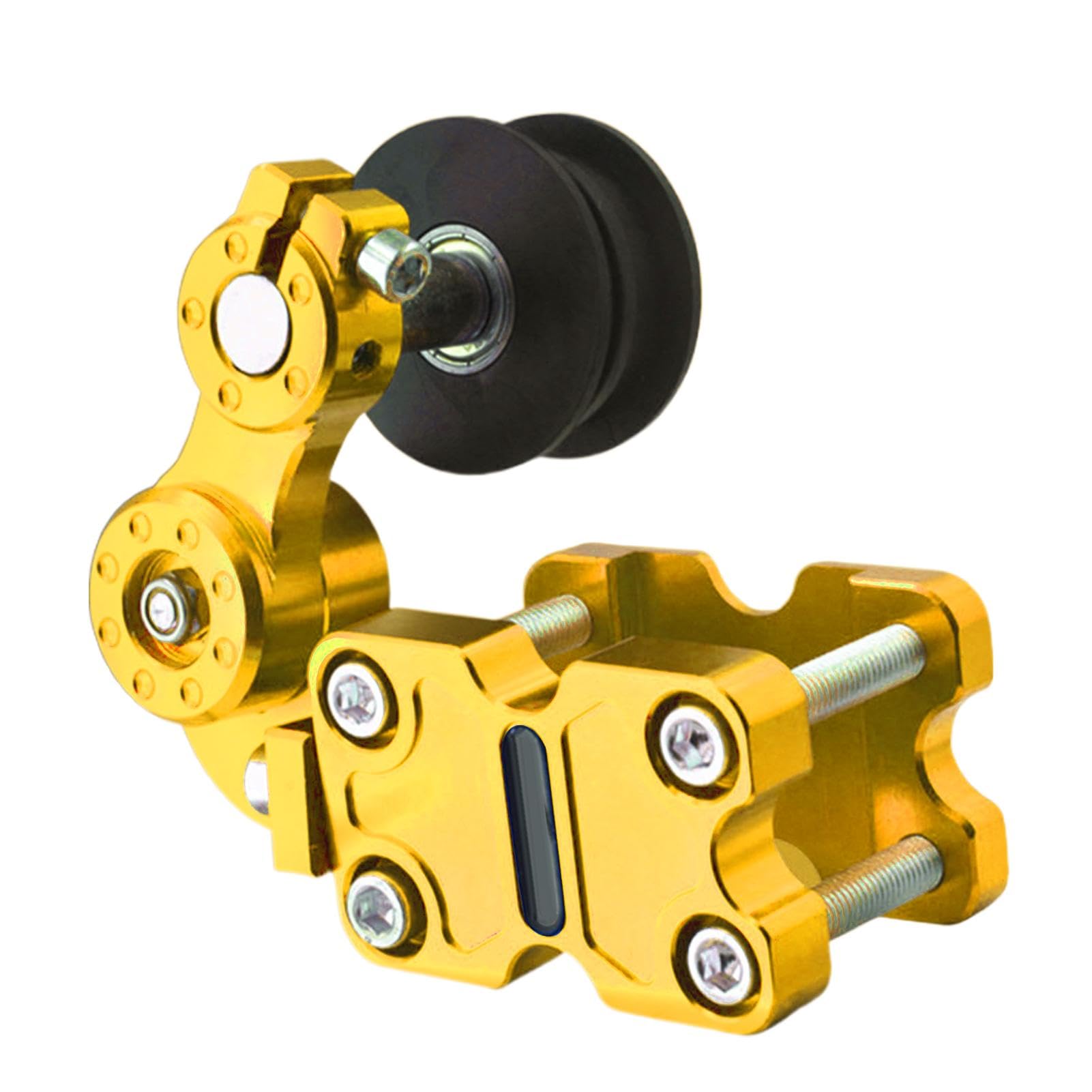 Ajustador de cadena de motocicleta,Herramienta de ajuste de cadena Motocicleta, Ajuste de cadena modificado con guía de tensión automática, Herramienta de engranajes de modificación de cadena