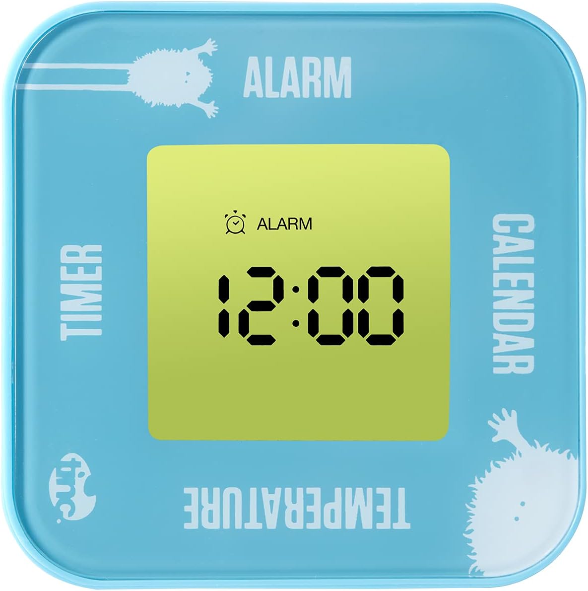 Tinc Kids Digital Alarm, Temperature, Date & Timer Rotate Flip Clock, Blue, Small - Image 5
