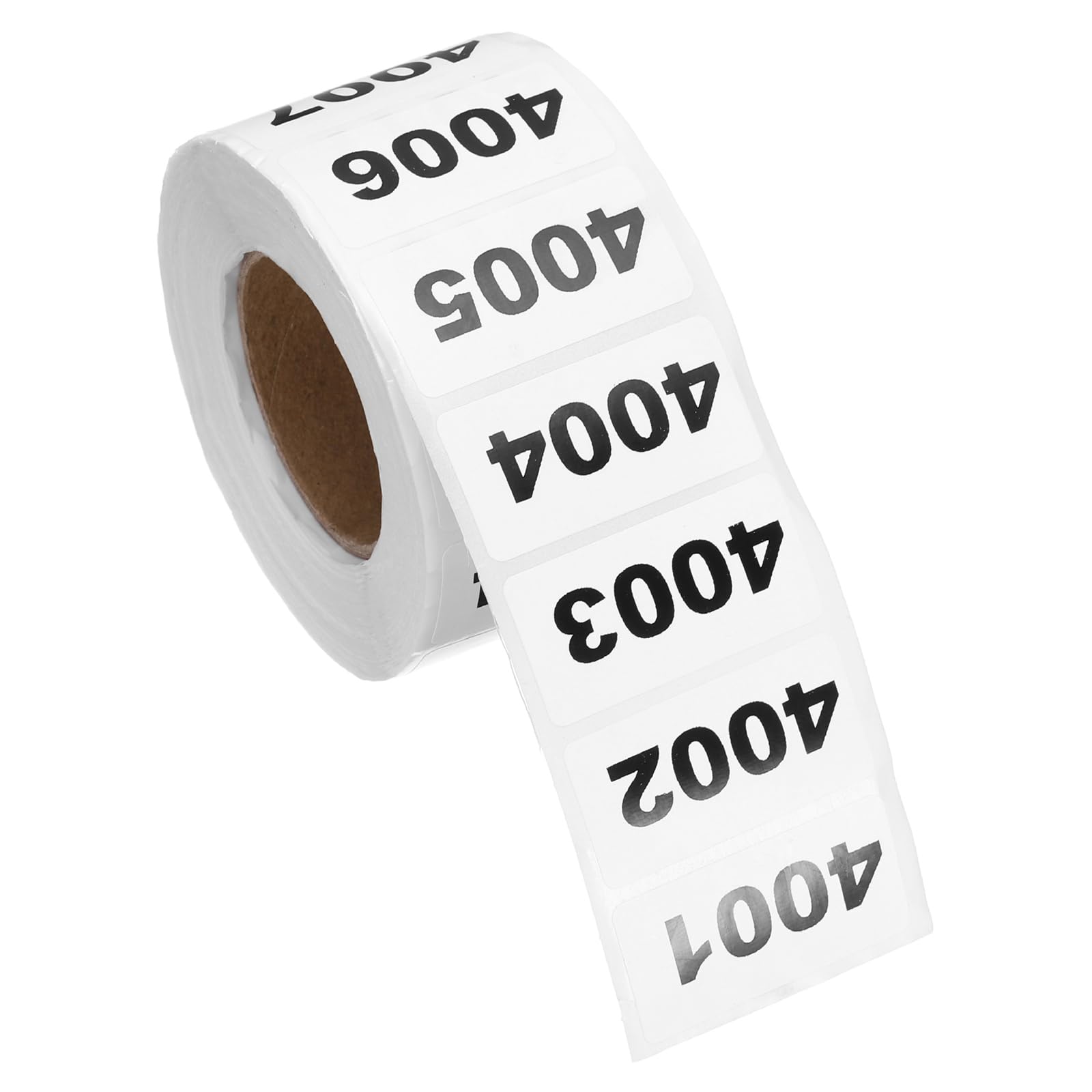 PATIKIL 2cm x 4cm Inventory Number Sticker, 1 Roll 4001 to 5000 Consecutive Number Labels Self-Adhesive Labels Tag 1000 Stickers for Office Warehouse Numbering Classification, Black โ image 1