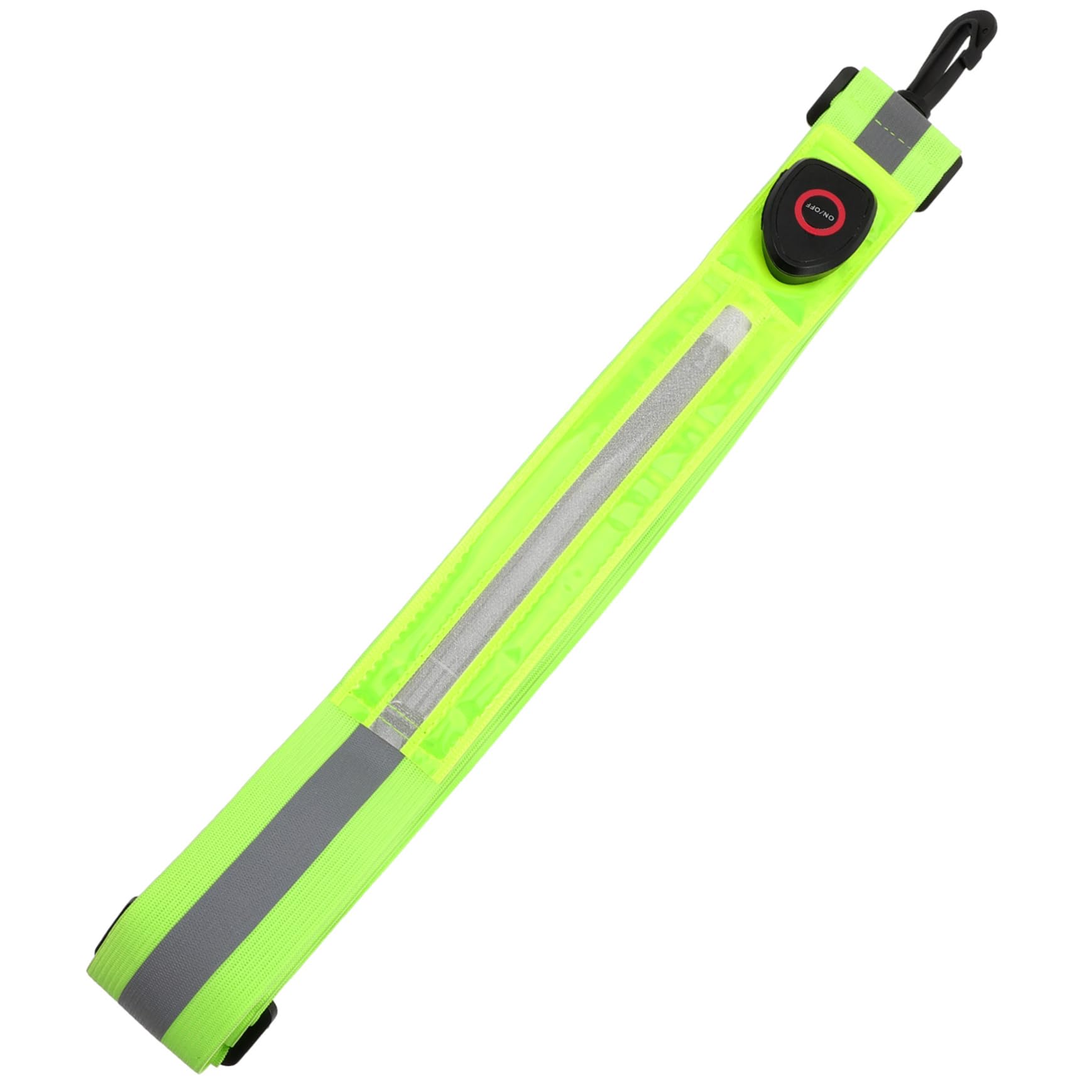 Yardwe Cintura Riflettente a LED per Passeggio e Ciclismo, Leggera e Confortevole, Fascia di Sicurezza Ricaricabile ad Alta visibilità, Verde