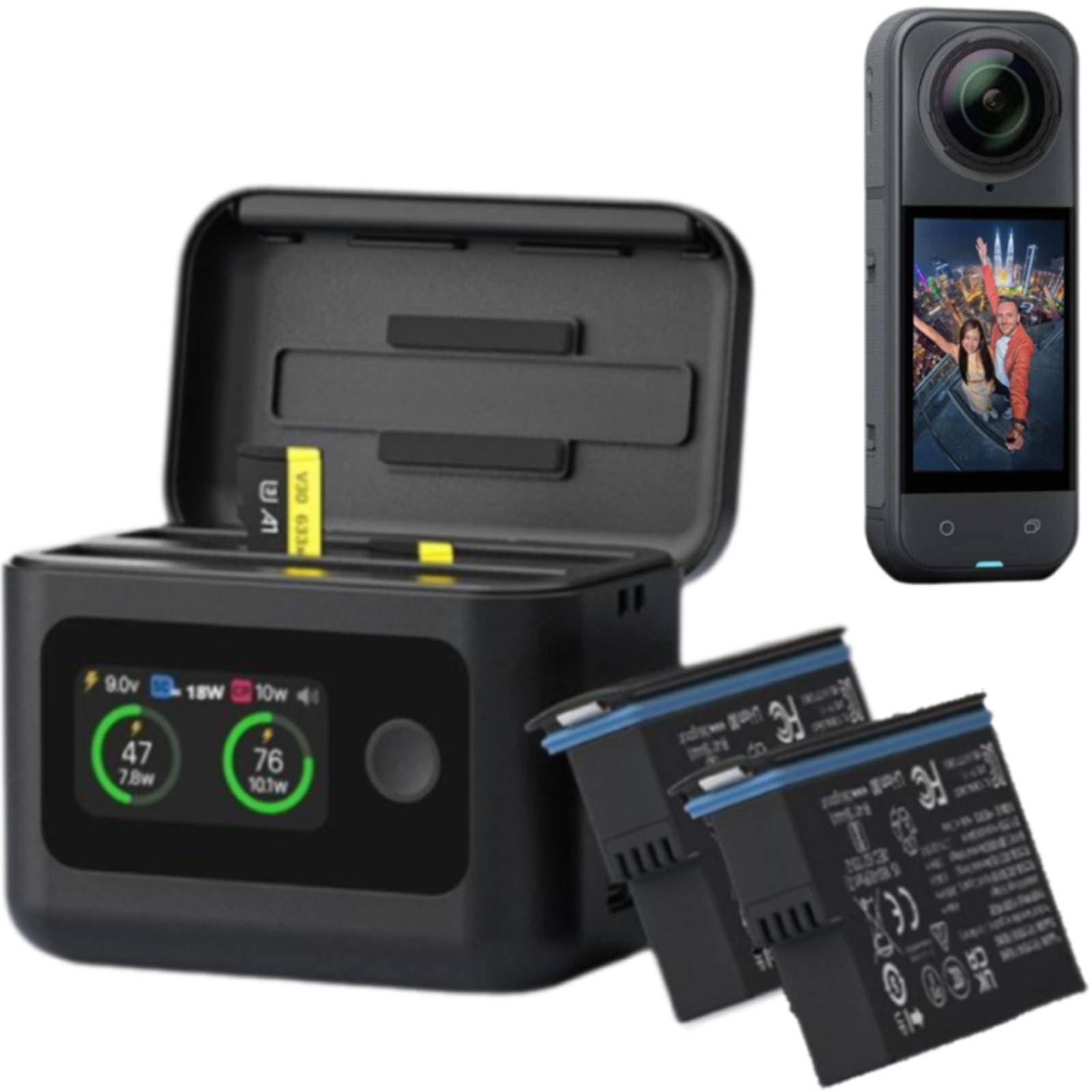 Amazon | for Insta360 X5 対応 バッテリー充電器 セット