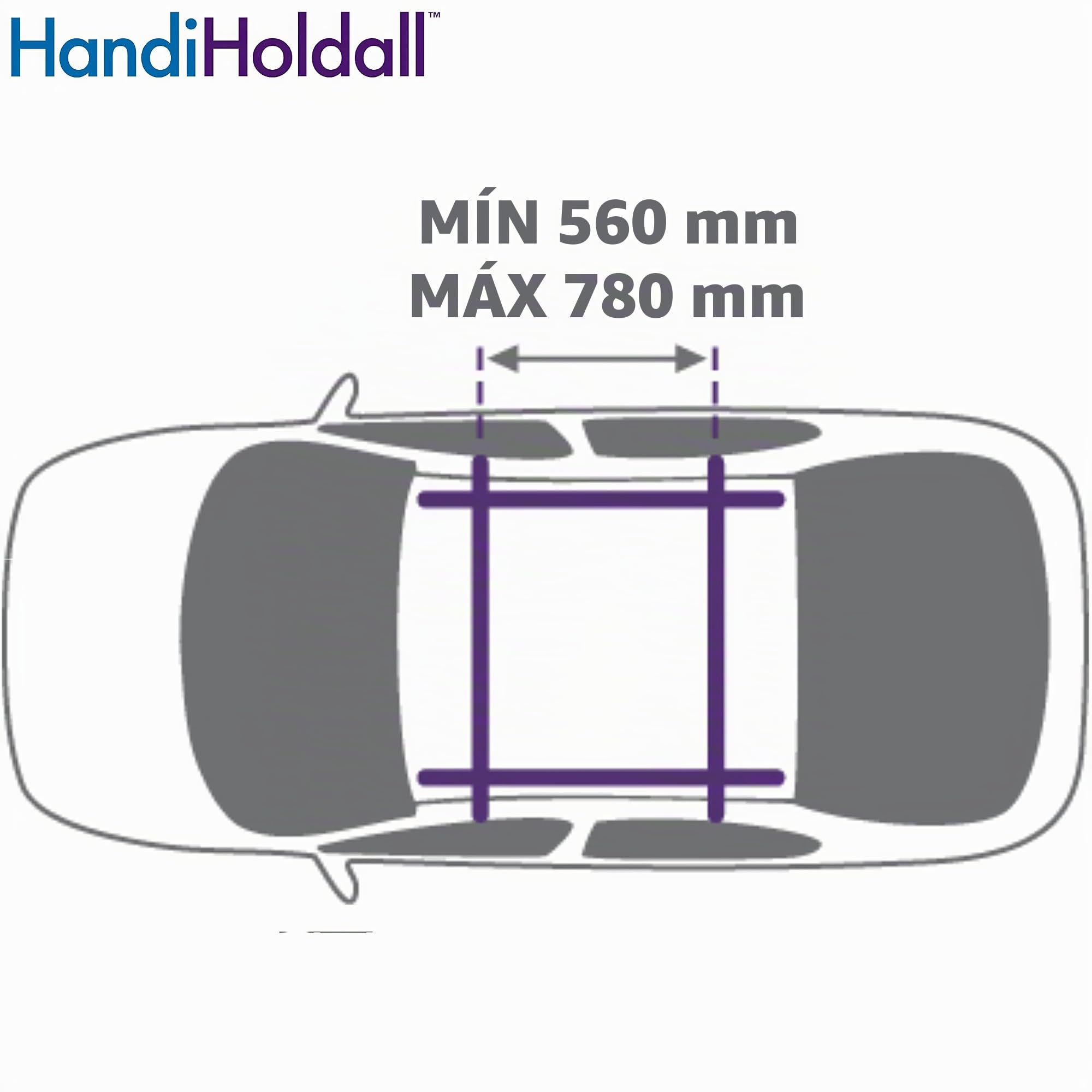 HandiWorld HandiHoldall Cofre de Techo Blando Grande de 330 litros - Bolsa de Techo Plegable Resistente a la Intemperie con Base Sólida - Azul Marino (HHOLDALLWR330)