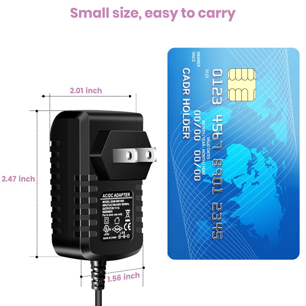 9V DC 1A 1000mA Gitarrenpedal Power Adapter 5-Wege Daisy Chain Cables für Gitarren-Effektpedale