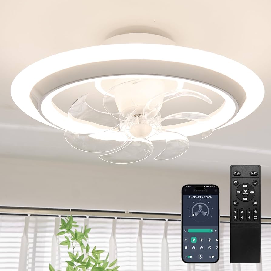 【節電×オシャレモデル】 シーリングファンライト 導光板 ledシーリングファン Amazon.co.jp : 【オシャレモデル】TENKOO&YOU シーリングファン