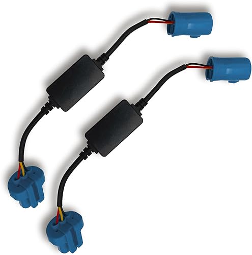 2 unidades LED Canbus sin errores antiparpadeo resistor decodificador, decodificador LED, 9004HB1 resistencia de decodificador de bombilla para