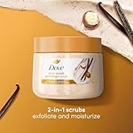 Dove Vanilla Sugar & Shea Butter Body Scrub Exfoliates and Deeply Nourishes for Smooth, Radiant Skin 15 oz - Image 3