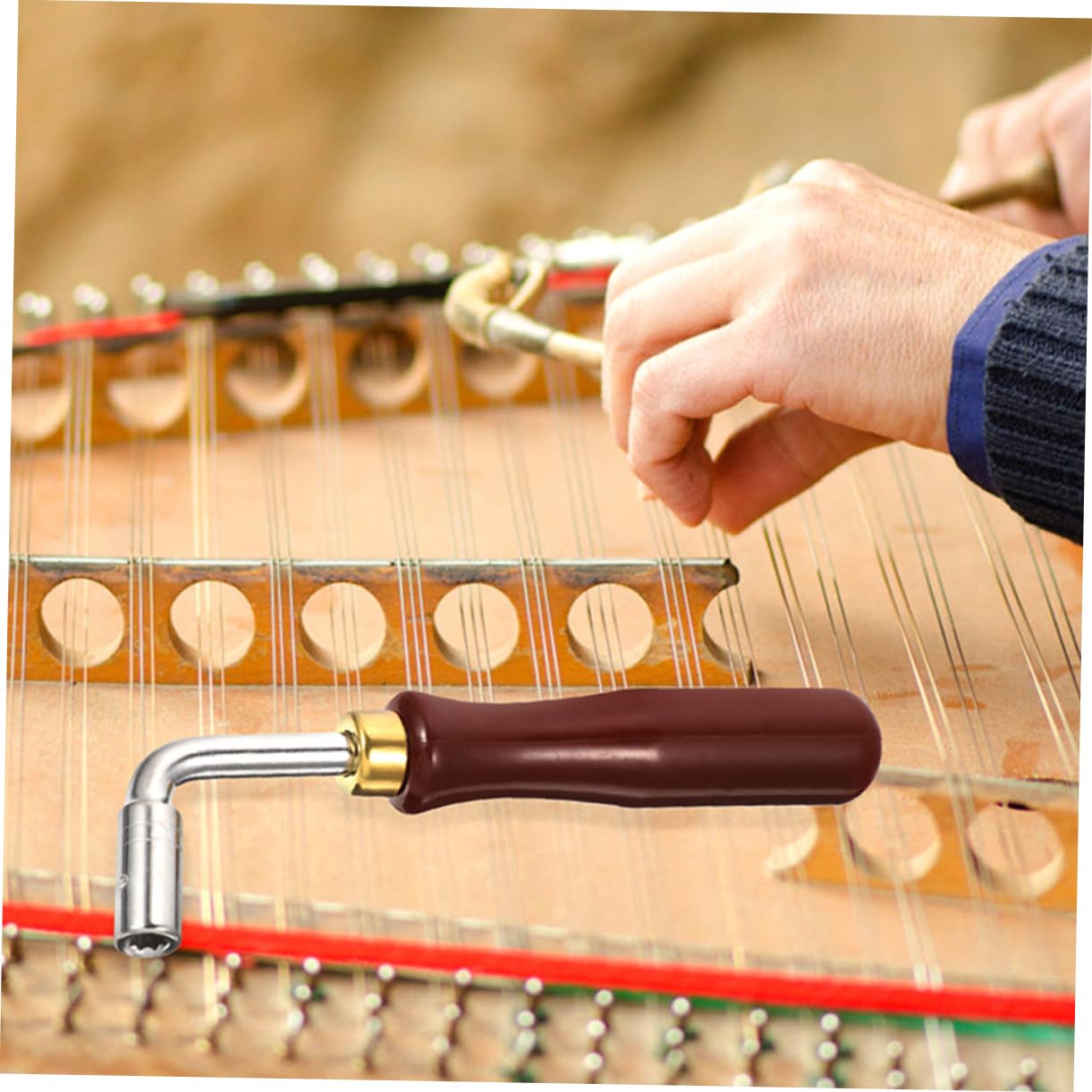 GREENADSCAPE 2pcs Dulcimer Tuning Wrenches Professional Piano Tuning Tool for Dulcimer Musicians for Easy Tone Adjustments