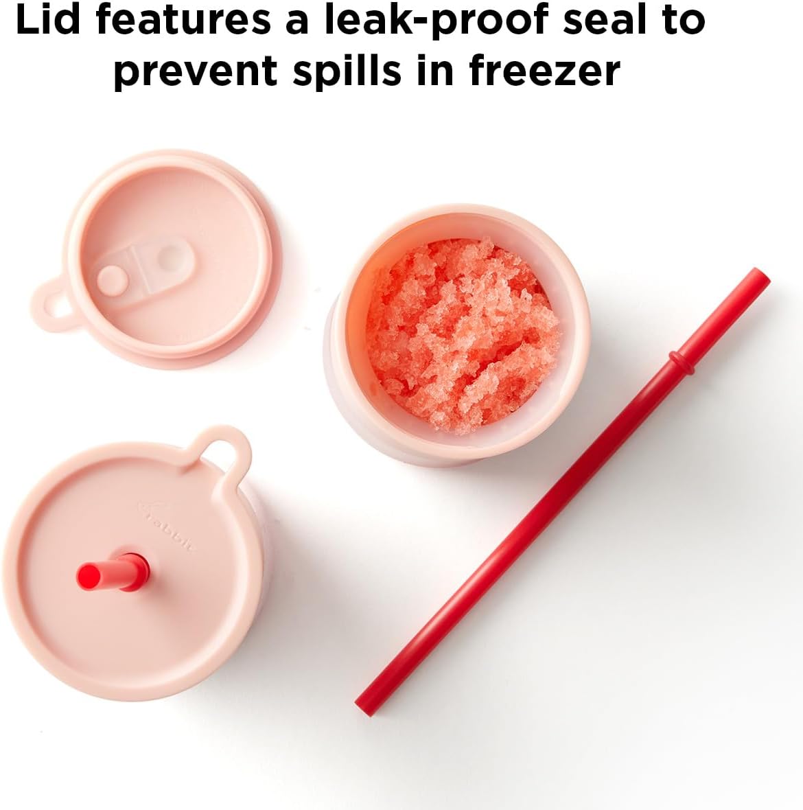 Rabbit Frozen Cocktail Silicone Tumbler, Set of 2, Pink