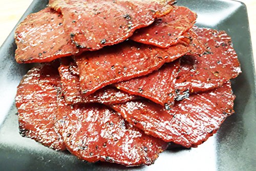 Singapore-Style Made To Order Fire-Grilled Beef Jerky (Black Pepper Flavor 12 Oz.) - Los Angeles Times "Handmade Gift" Winner #TOP5