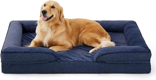 Miniatura 21 de Made4pet - Cama ortopédica para perro, sofá para perros pequeños, cojines de espuma de apoyo para mascotas con funda extraíble lavable, espuma de