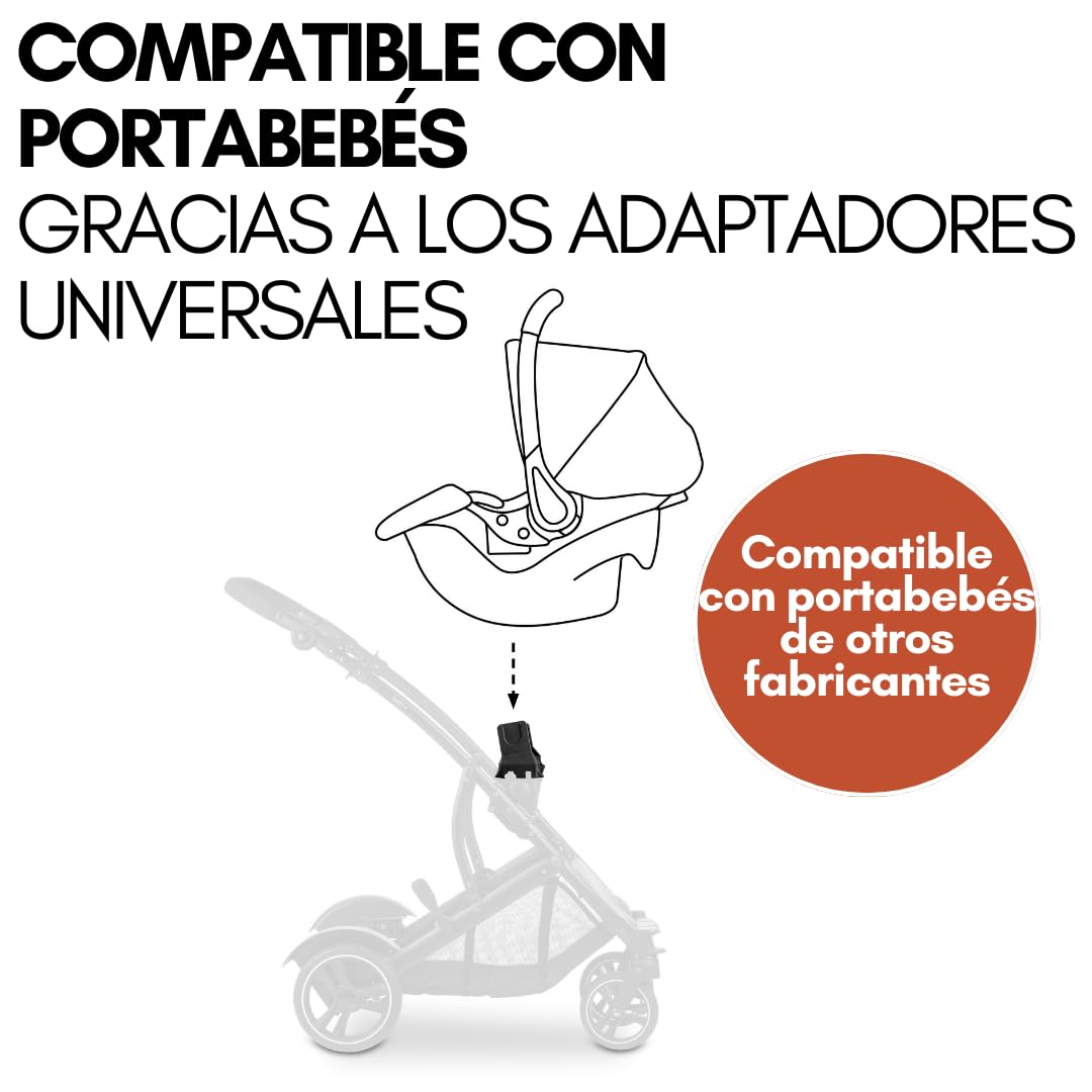 hauck Duett 4 Carrito Bebe Gemelos Reclinable - Carro Doble para 2 Niños - Silla de Paseo Gemelar incl. Cubrepiés y Burbuja de Lluvia - Negro